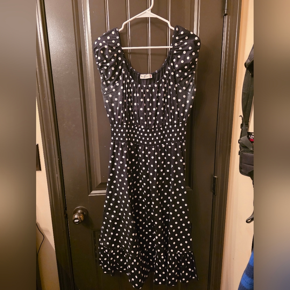 Local Dressmakers Polka Dot Swing Dress